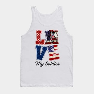 Army Love My Soldier Personalized Tank Top